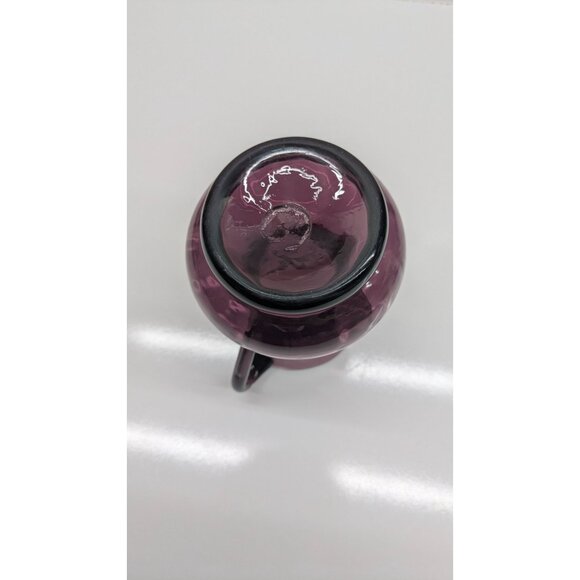 Amethyst Hand-Blown Glass Pitcher Creamer Elegant Vintage - Picture 10 of 11